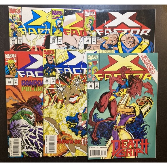 X-Factor: No. 90, 93-96, & 99. Marvel Comics (1993-94) - Picture 1 of 16